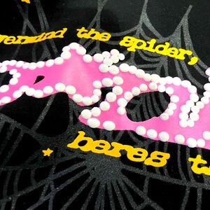 Black and Pink V1 Sp5der Hoodie